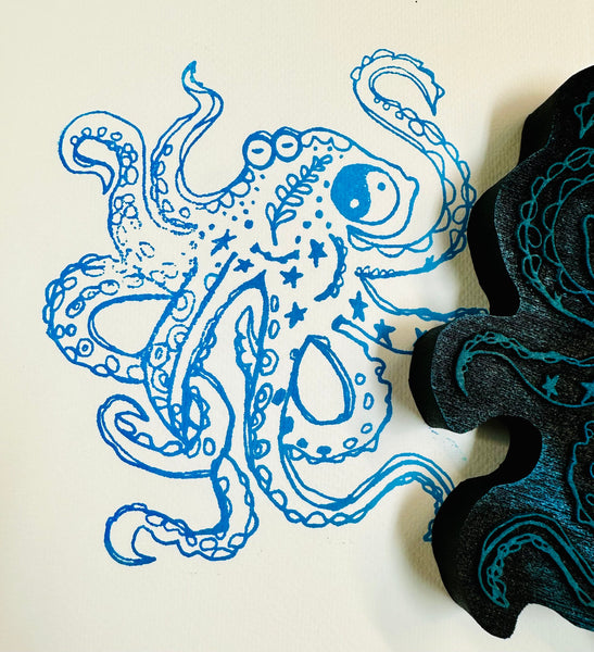 Linda Phinney | Octopus | Foam Stamp
