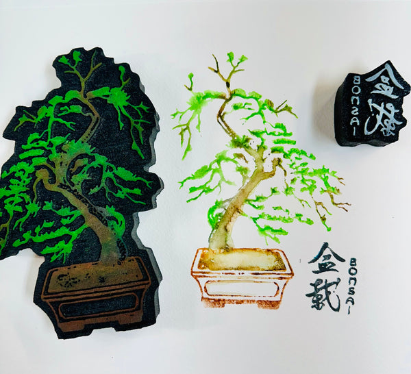 100 Proof Press | Bonsai | Foam Stamps - Set of 2