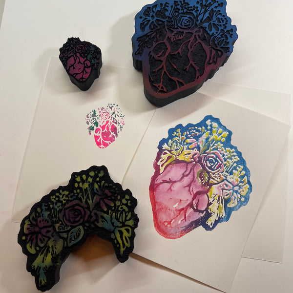 Kae Pea | Heart of an Artist | Foam Stamps - Set of 3