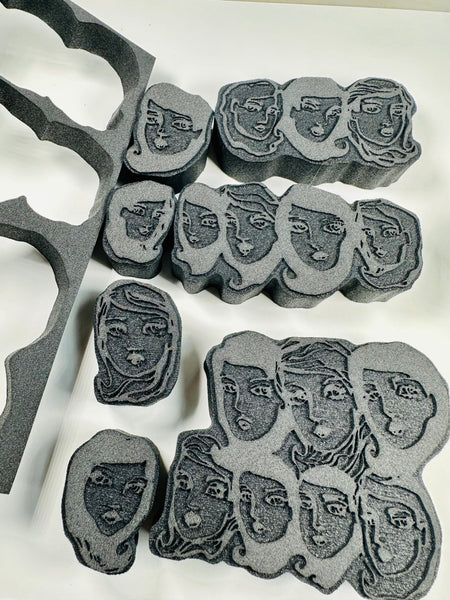 Jane Davenport | Creative Muses | Foam Stamps - Set of 8