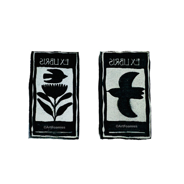 Danita Art | Ex Libris Bookplates | Foam Stamps - Set of 2