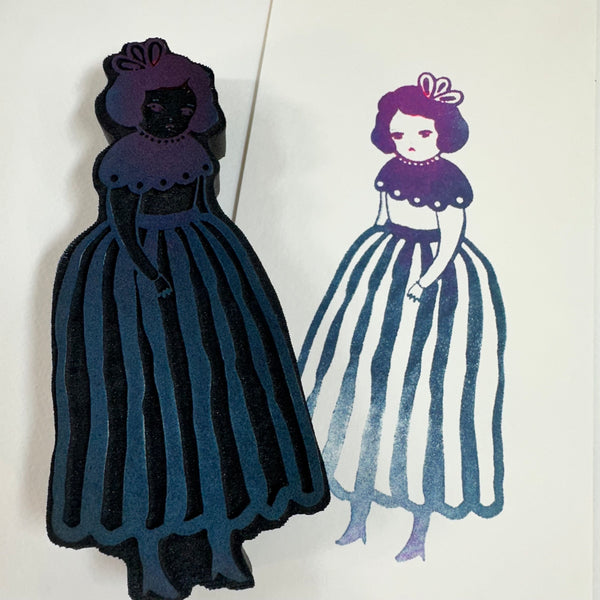 Danita Art | Striped Skirt | Foam Stamp
