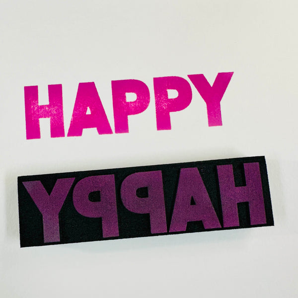Kae Pea | HAPPY | Foam Stamp