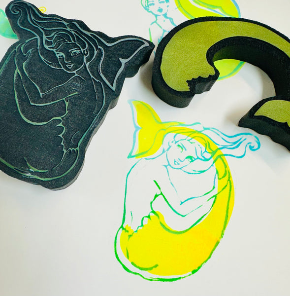 Jane Davenport | Mermaid 3 - Alana | Foam Stamps - Set of 2