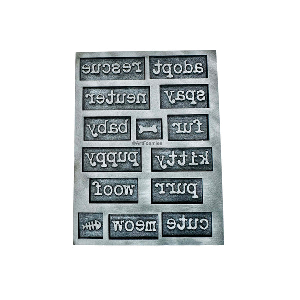 Kae Pea | ArtFoamies Poetry Adoption/Rescue Set A - Set of 14