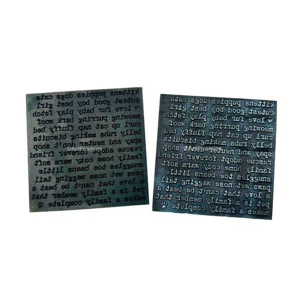 Kae Pea | Rescue Backgrounds | Foam Stamps - Set of 2