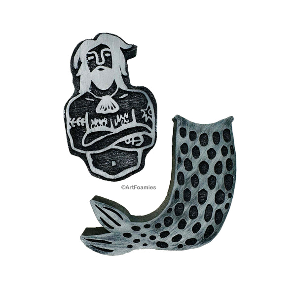 Kae Pea | Merman | Foam Stamps - Set of 2
