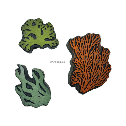 Red Tin Roof | Seaweed | Foam Stamps - Set of 3
