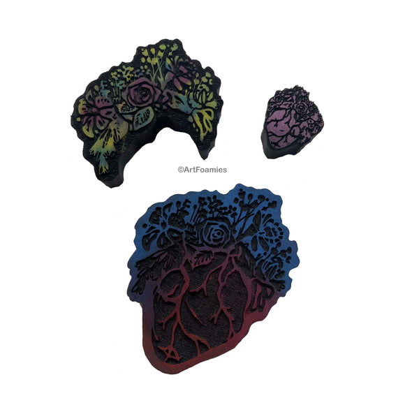 Kae Pea | Heart of an Artist | Foam Stamps - Set of 3