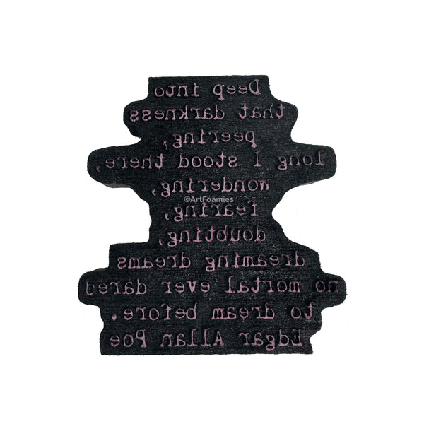 Kae Pea | Poe Quote 1 | Foam Stamp