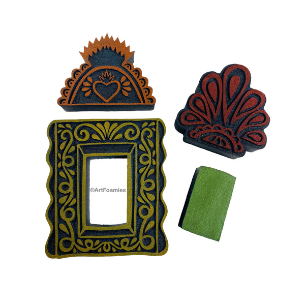 Crafty Chica | Nicho Frame Set | Foam Stamps - Set of 4