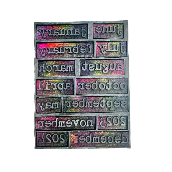Kae Pea | ArtFoamies Poetry Months - Set of 14 - *UPDATED FOR 2025*