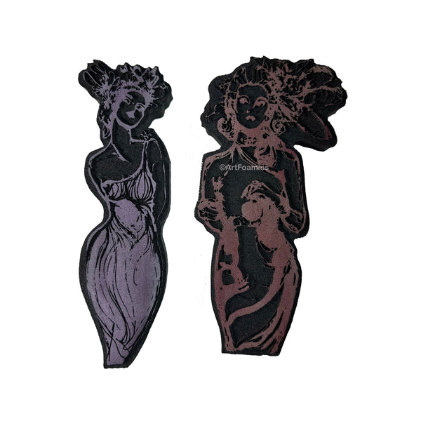 Jane Davenport | Aphrodite & Hera | Foam Stamps - Set of 2