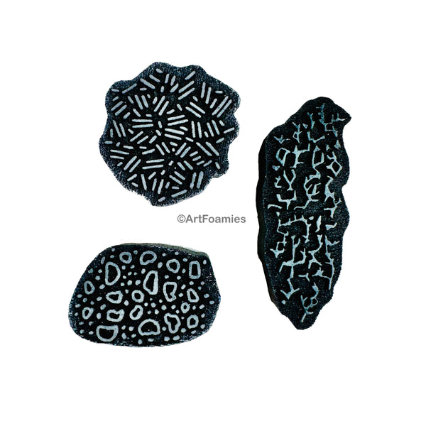 Kae Pea | Security Envelope Motifs | Foam Stamps - Set of 3