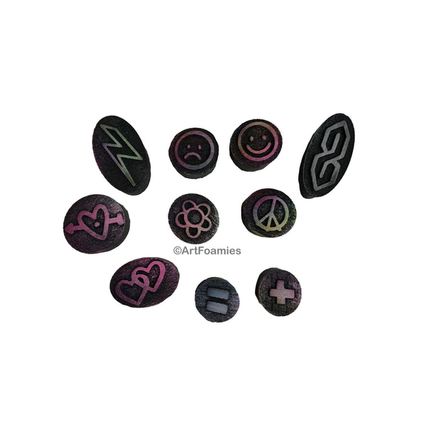 Kae Pea | Notebook Doodles | Foam Stamps - Set of 10