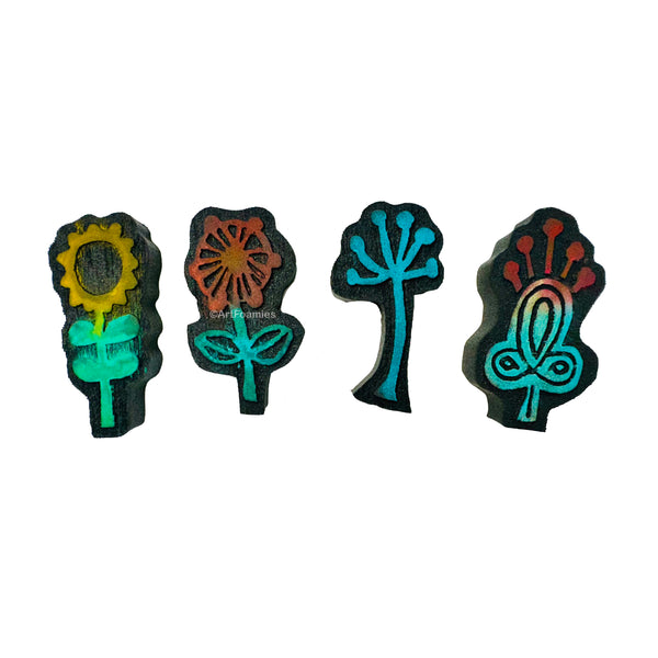 Susanne Randers for Fodder School | Fabulous Florals Set 3 | Foam Stamps - Set of 4