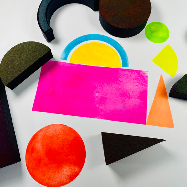Balzer Designs | Bauhaus Set | Foam Stamps - Set of 7