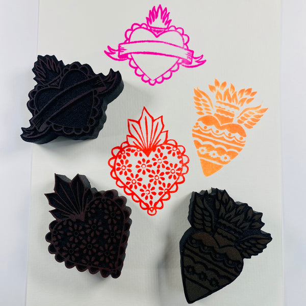 Crafty Chica | Corazones | Foam Stamps - Set of 3