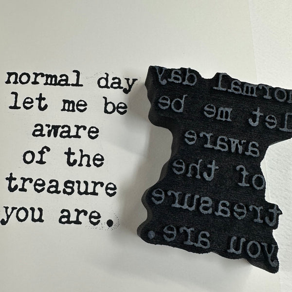 Kae Pea | "Normal Day" | Foam Stamp