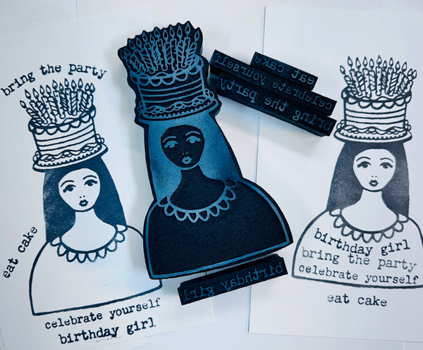 Kae Pea | Birthday Girl | Foam Stamp
