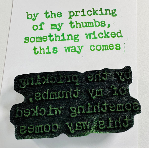 Kae Pea | "Something Wicked" | Foam Stamp