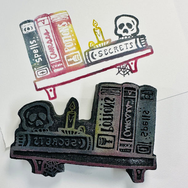Kae Pea | Sorcerer's Bookshelf | Foam Stamp