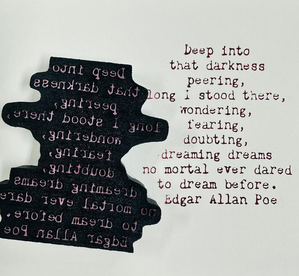 Kae Pea | Poe Quote 1 | Foam Stamp