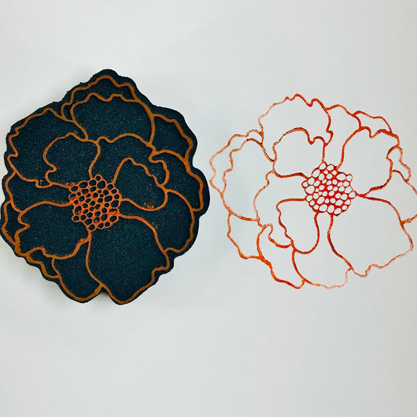Donna Downey | Peony | Foam Stamp