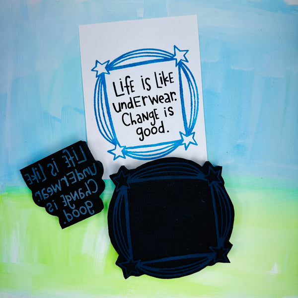 Dori Patrick | Change Is Good | Foam Stamps (Set of 2)