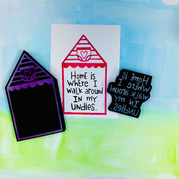 Dori Patrick | Home in Undies | Foam Stamps (Set of 2)