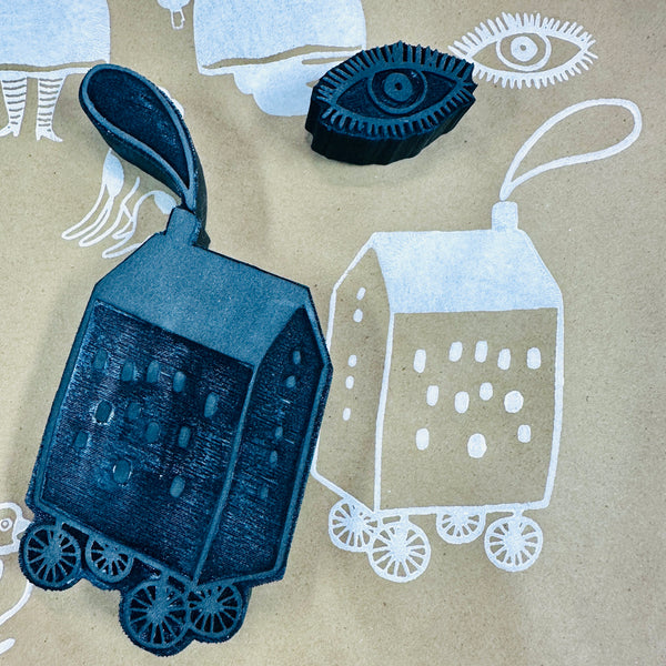 Danita Art | Dream House with Eye  | Foam Stamps - Set of 2