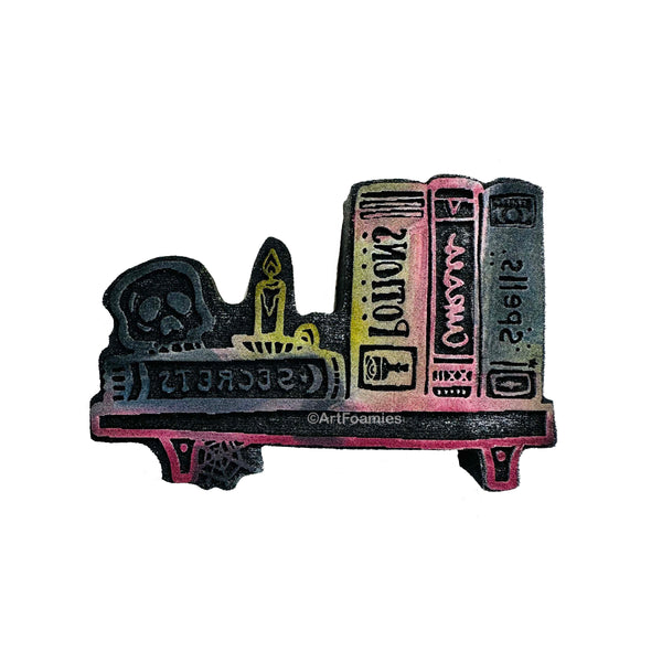 Kae Pea | Sorcerer's Bookshelf | Foam Stamp