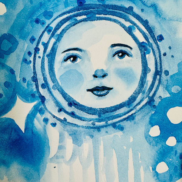 Kae Pea | Full Moon Rising | Foam Stamp