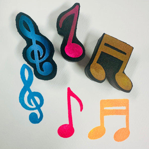 Kae Pea | Music Notes | Foam Stamps - Set of 3