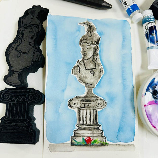 Jane Davenport | Marble Busts | Foam Stamps - Set of 3