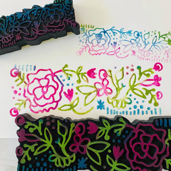 Balzer Designs | Floral Border | Foam Stamp