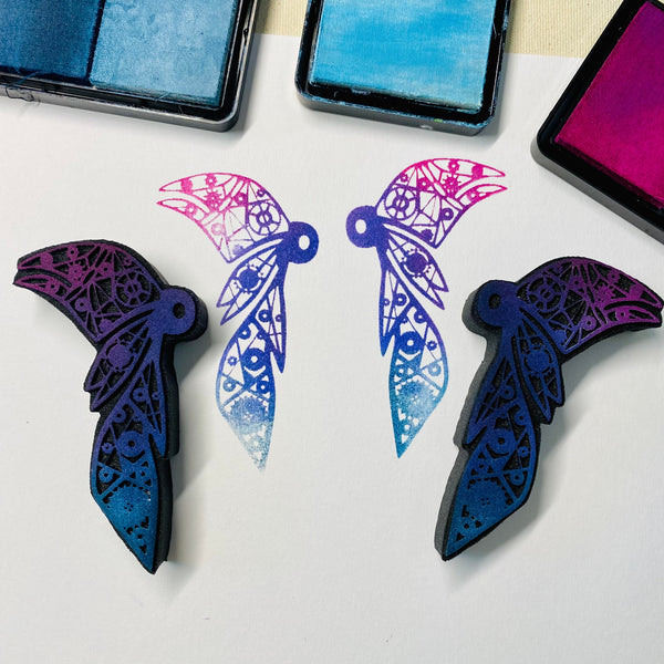 Candy Rosenberg | Steampunk Wings | Foam Stamps - Set of 2