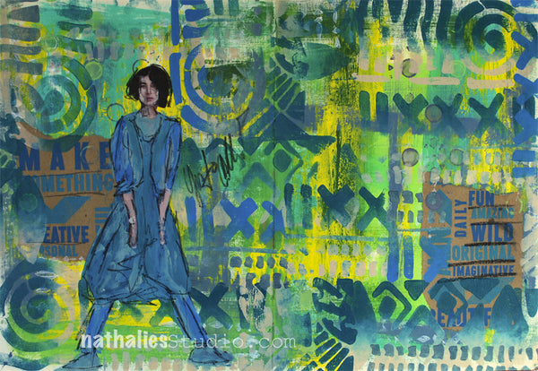 Nathalie Kalbach | Batik Pattern 2 | Foam Stamp