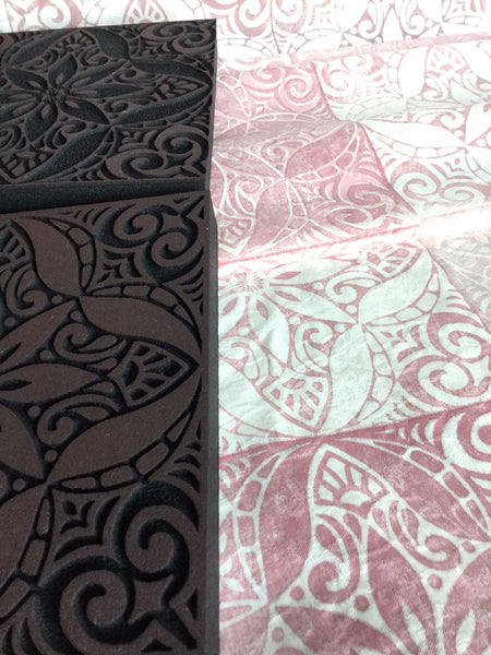 Marta Harvey | Large Floral Tile (Positive) | Foam Stamp