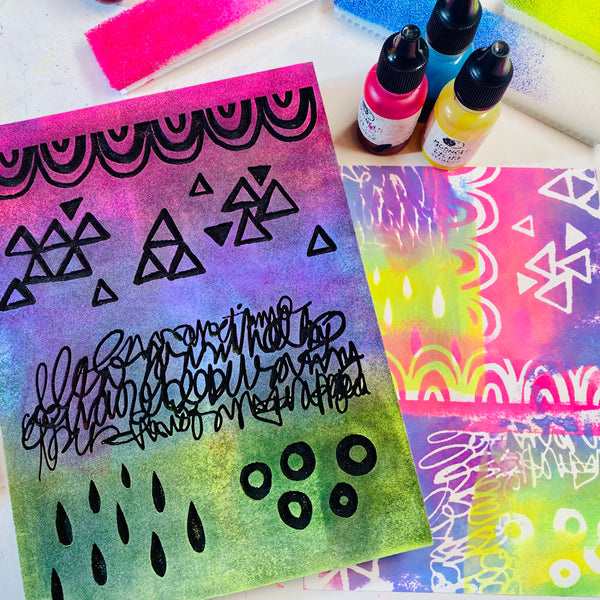 Kae Pea | Scribbles Imprint Pad | Foam Stamp