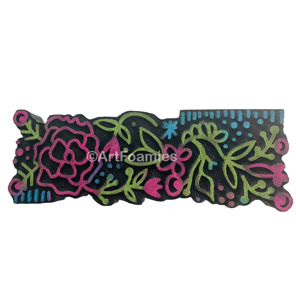 Balzer Designs | Floral Border | Foam Stamp