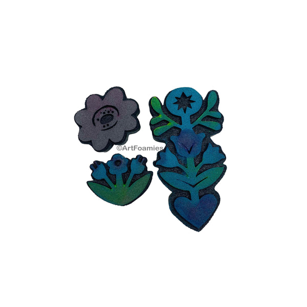 Jone Hallmark | Floral Trio | Foam Stamps - Set of 3