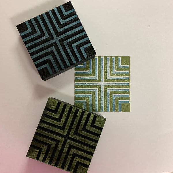 Nathalie Kalbach | Manhattan Positive & Negative | Foam Stamps - Set of 2