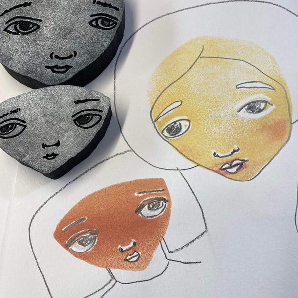 Sunny Carvalho | Two Heads are Better than One | Foam Stamps - Set of 2