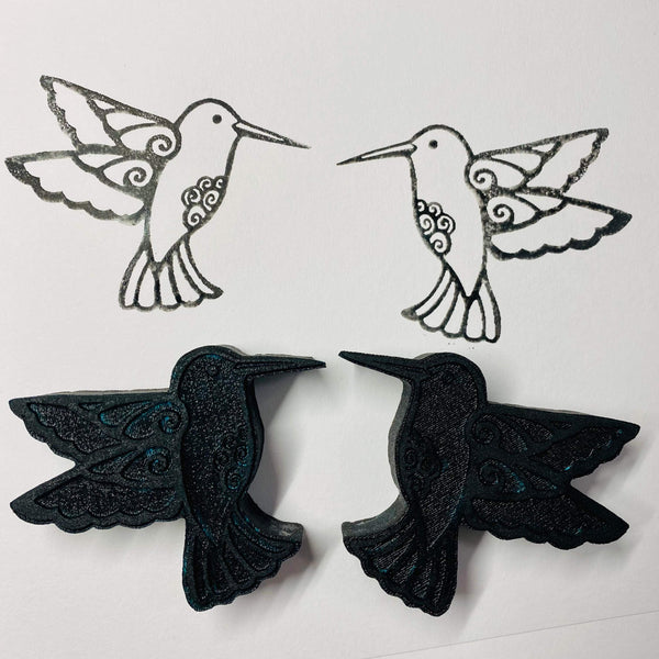 Kae Pea | Hummingbirds | Foam Stamps - Set of 2