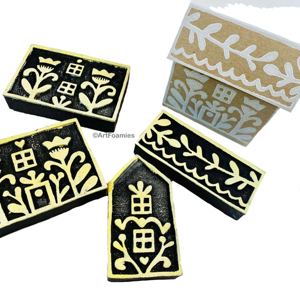 Jone Hallmark | Summer Cottage Kit | Foam Stamps - Set of 4