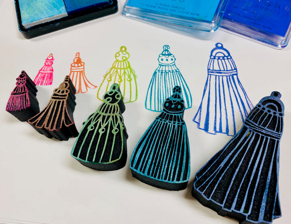 Kae Pea | Tassels | Foam Stamps - Set of 5