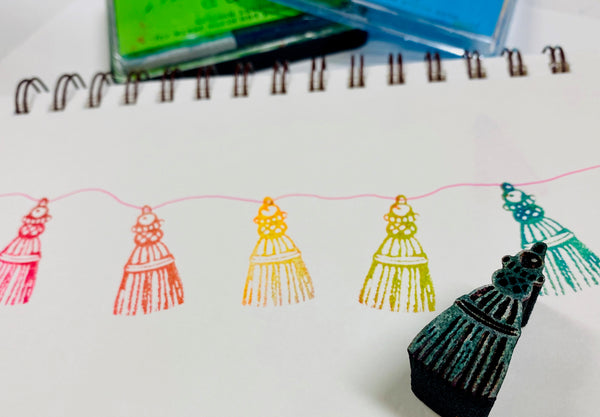 Kae Pea | Tassels | Foam Stamps - Set of 5