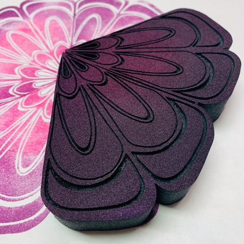 Marta Harvey | Hexagon Flower Pattern | Foam Stamp