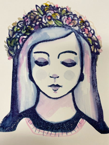 Kae Pea | Floral Crown | Foam Stamp